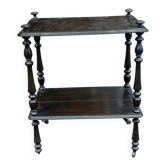 Vintage Napoleon III shelf from the 18th century in turned solid wood.