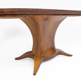 Mid-century Modern Italian Elm Root Oval Dining Table, 1950s