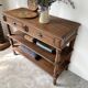 Oak console drapery 1950