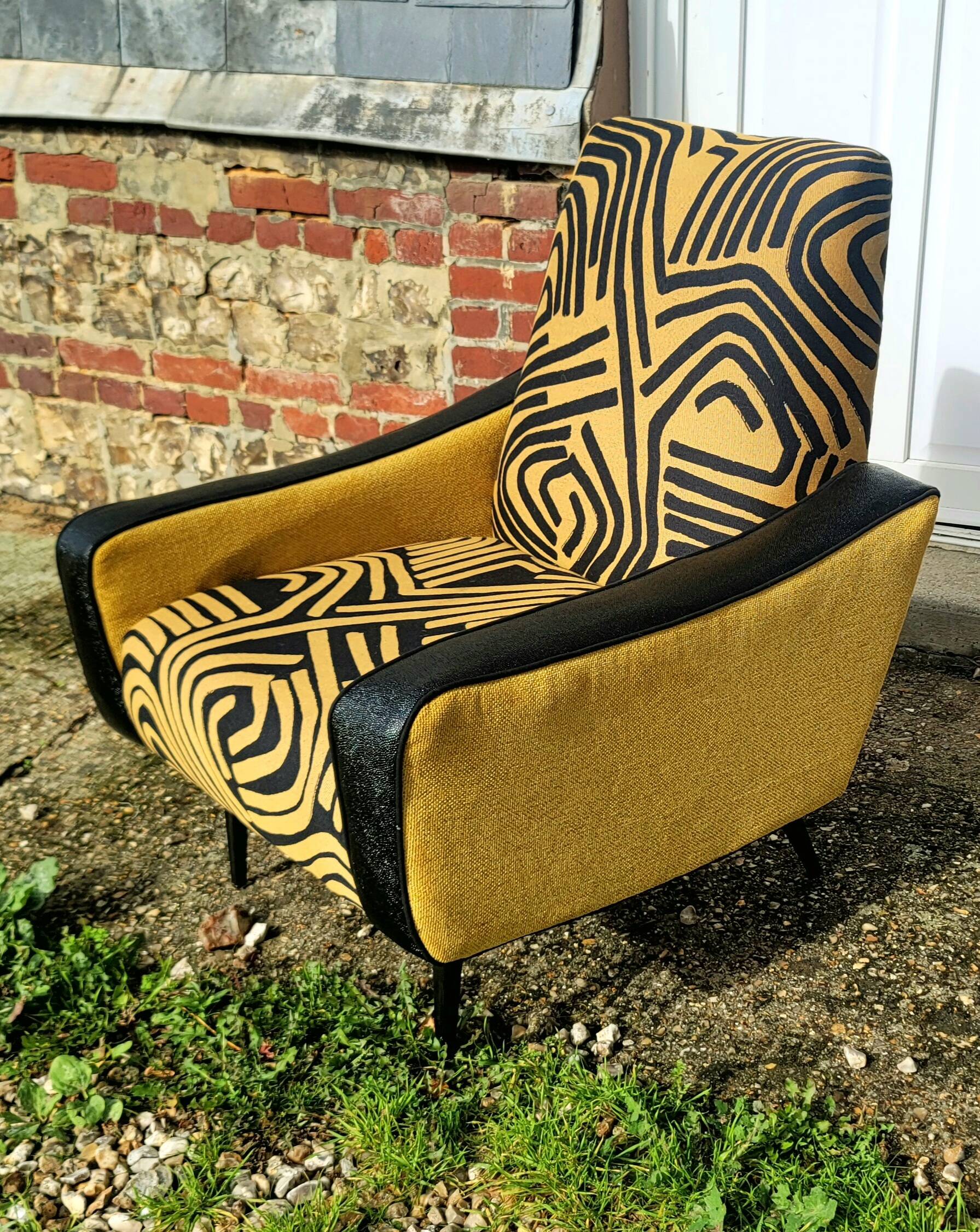 Paire de fauteuils dans le goût de Zanuso, années 60