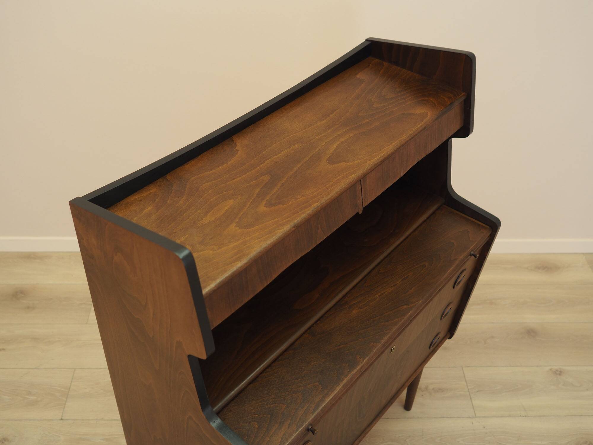 Walnut Secretary Desk 1960s Denmark with Drawers