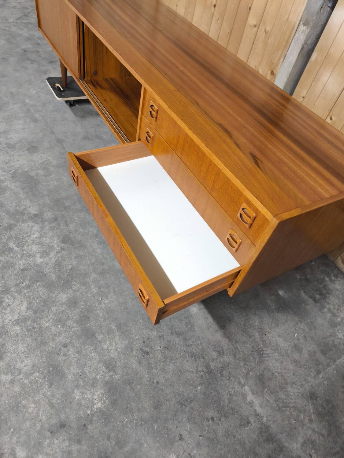 Vintage Scandinavian teak sideboard