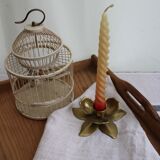Golden candle holder