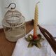Golden candle holder