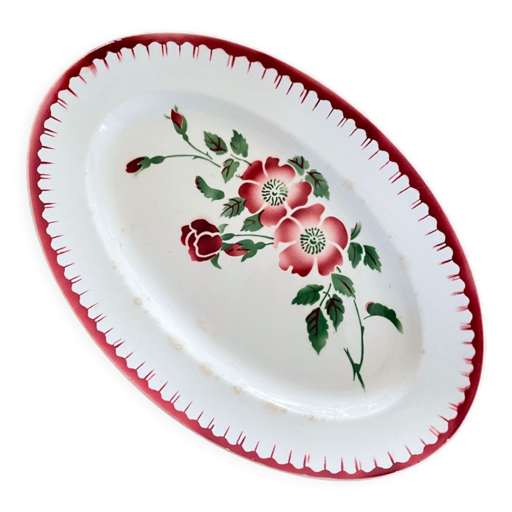 Plat ovale Sarreguemines