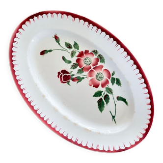 Sarreguemines oval dish