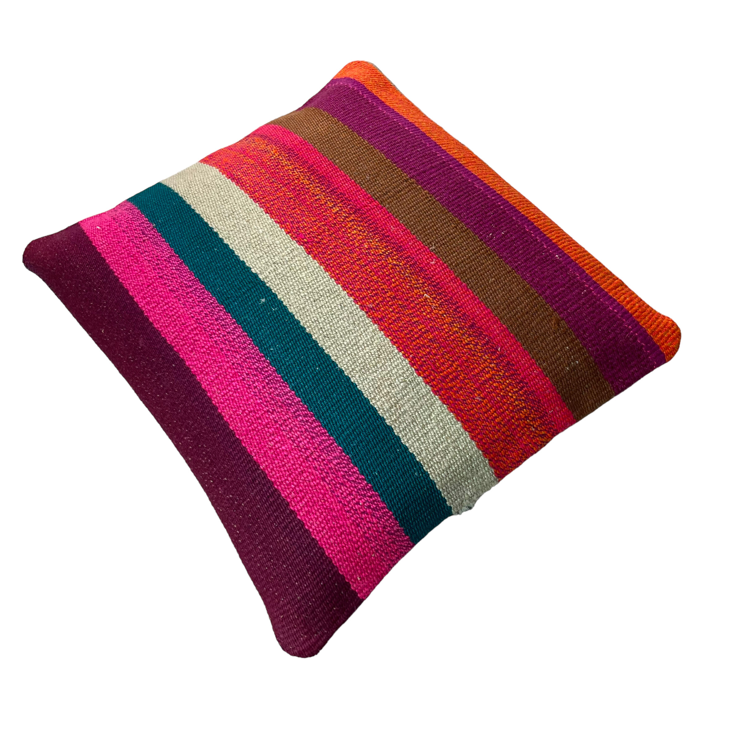 Vintage Turkish Kilim Cushion Cover , 40 x 40 cm