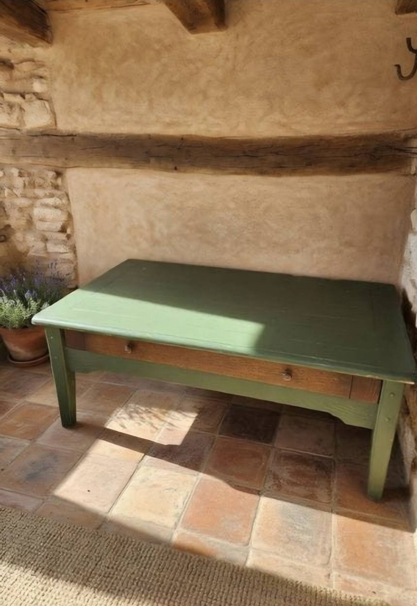 Table basse de ferme rustique