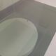Vintage Italian square illuminated coffee table in glass and plexiglass