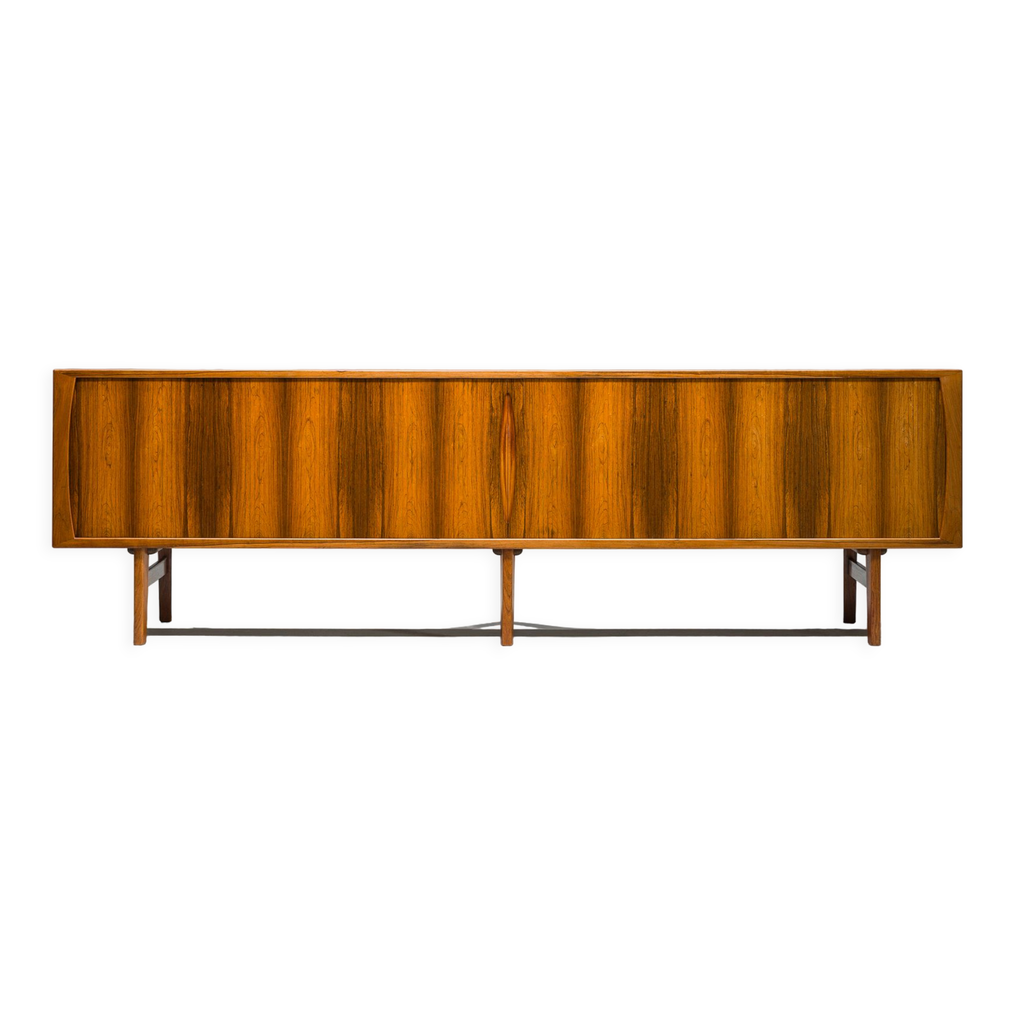 Large Rosewood Sideboard by Henning Kjaernulf for Bruno Hansen, 1950s