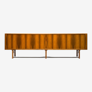 Large Rosewood Sideboard by Henning Kjaernulf for Bruno Hansen, 1950s