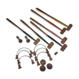 Ancien jeu de croquet en bois