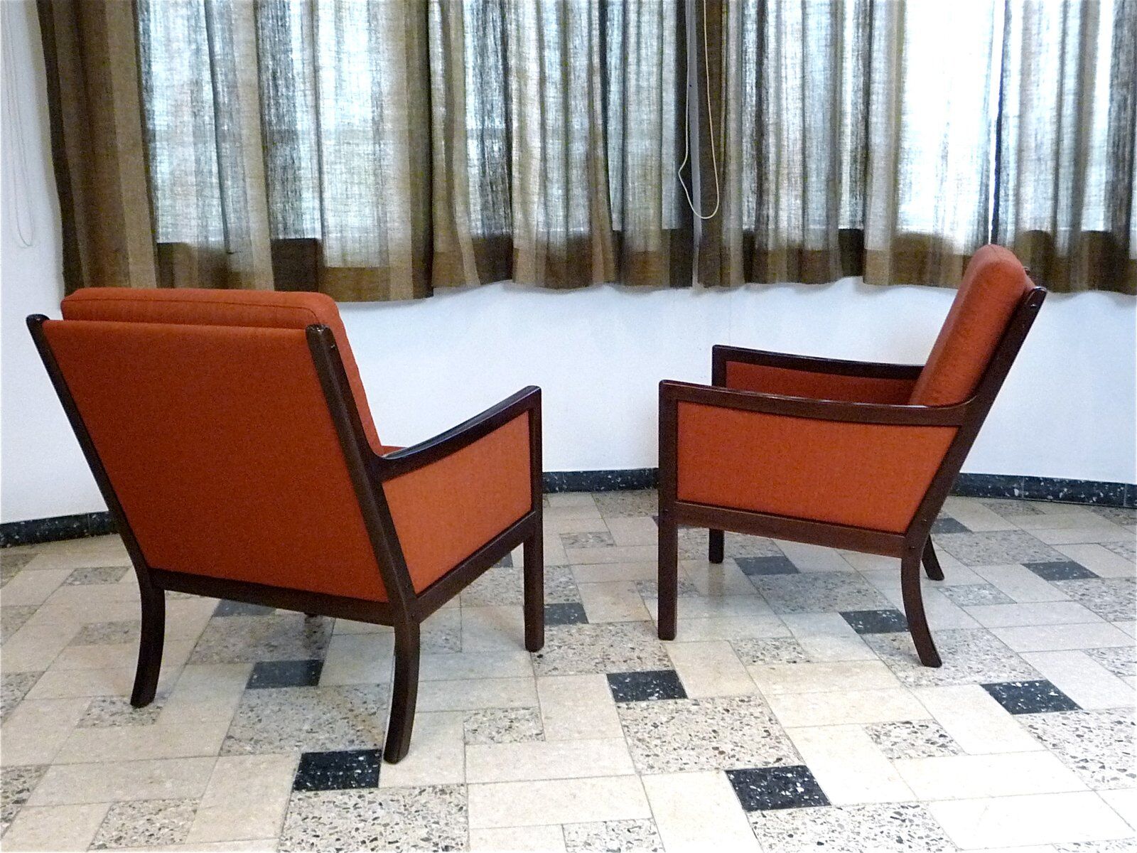 Fauteuils par Ole Wanscher pour Jeppsen, Danemark, années 1960.