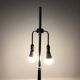 Monix floor lamp, height adjustable in chrome and wood - Paris 1960