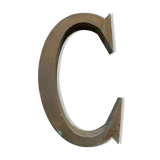 Old Sign Letter C