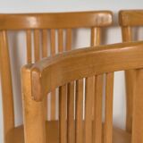 Retro Style Dining Chair Set (Circa 1950). Set of 4 Pieces