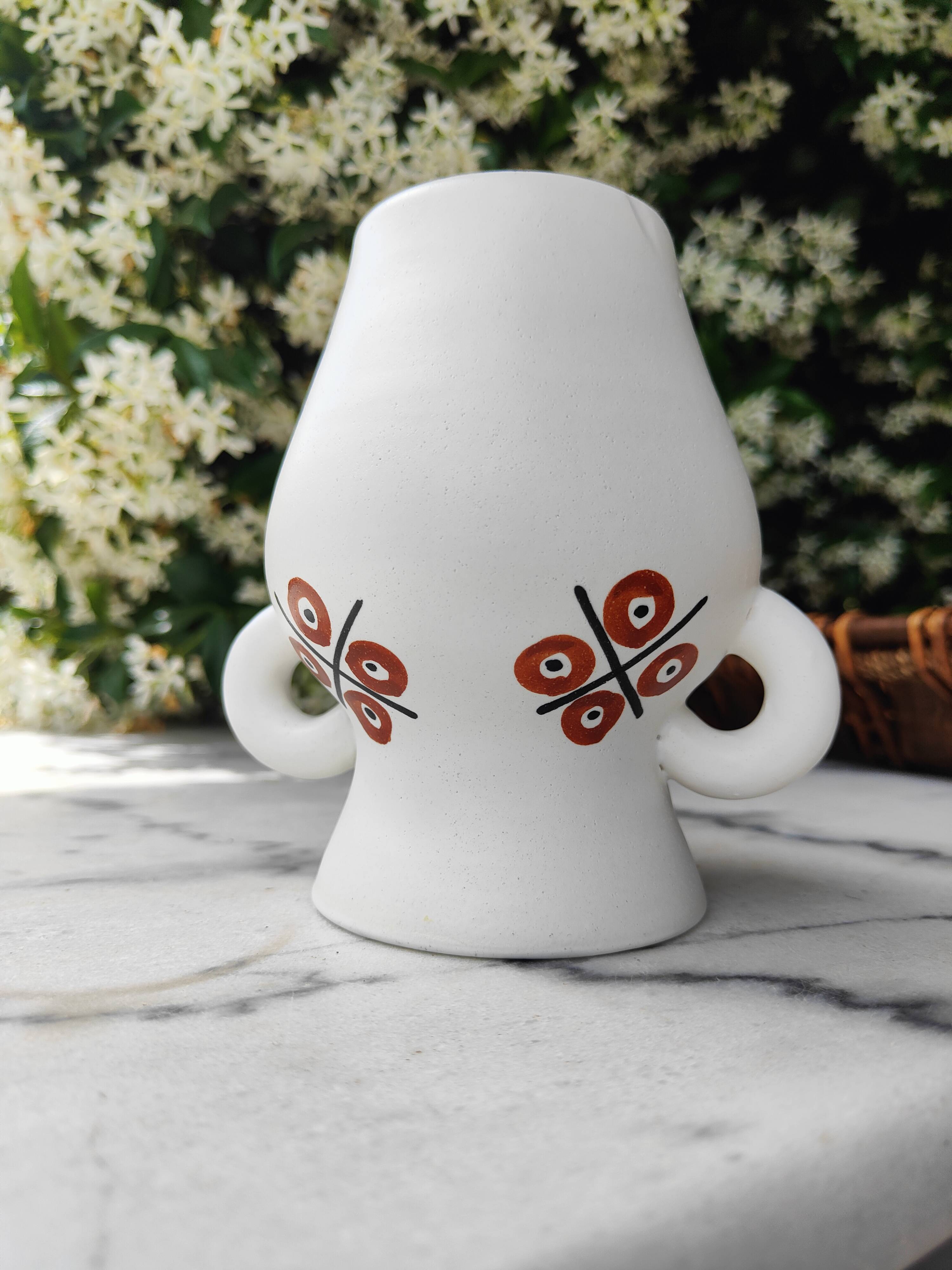 Unique piece, André Baud ceramic vase for Vallauris, 50s-60s