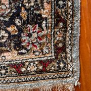 Antique Ghoum carpet from Iran in silk.