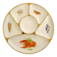 Appetizer plate, seaside design, Gien earthenware, 1960