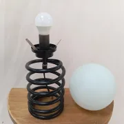 Spring lamp from the 1980s, design by Ingo Maurer.