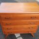 Vintage gilded oak chest of drawers