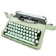 Hermes Baby green lime typemachine revised new ribbon
