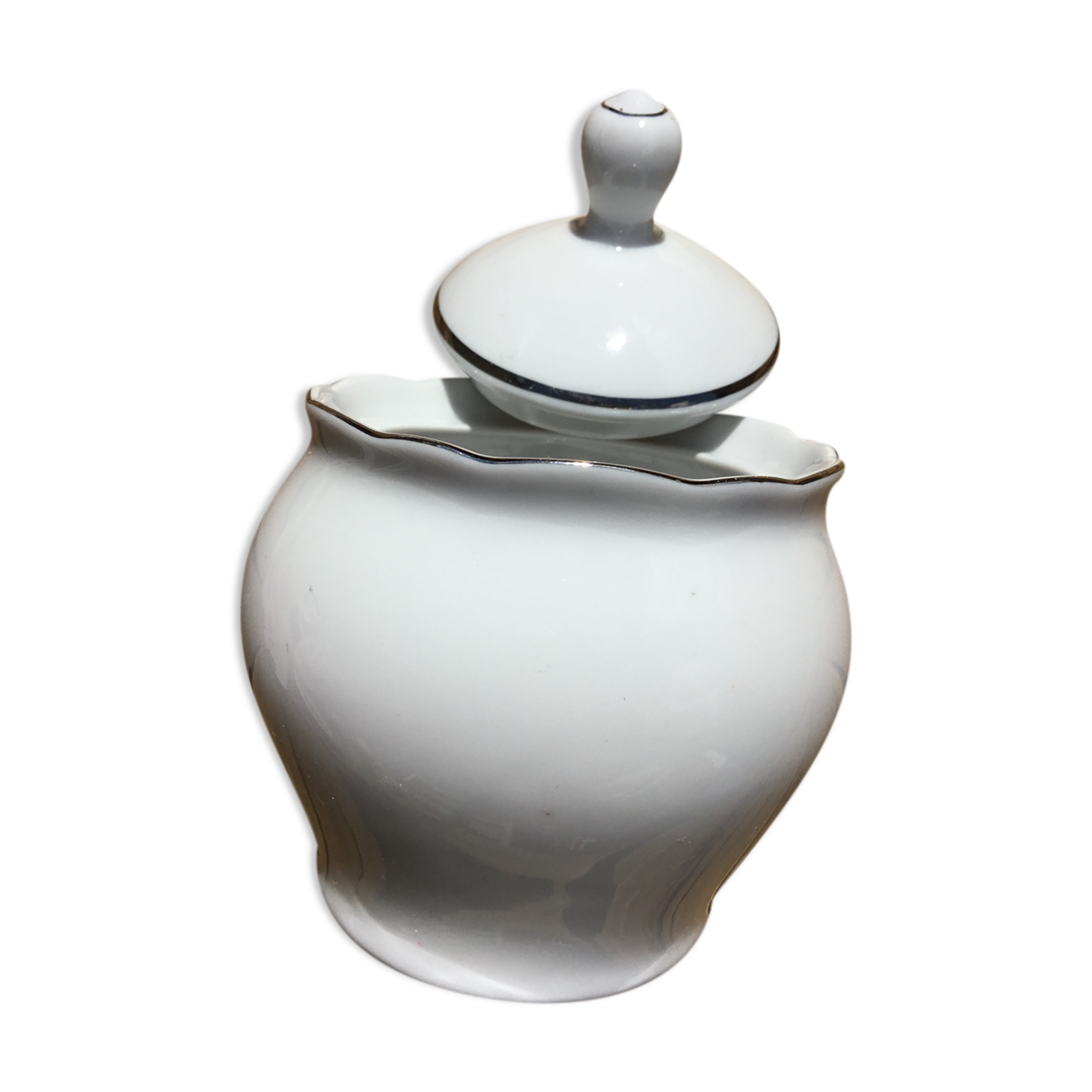Porcelain sugar bowl