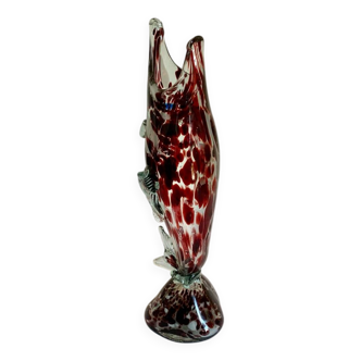 Zoomorphic blown glass vase from the 70s