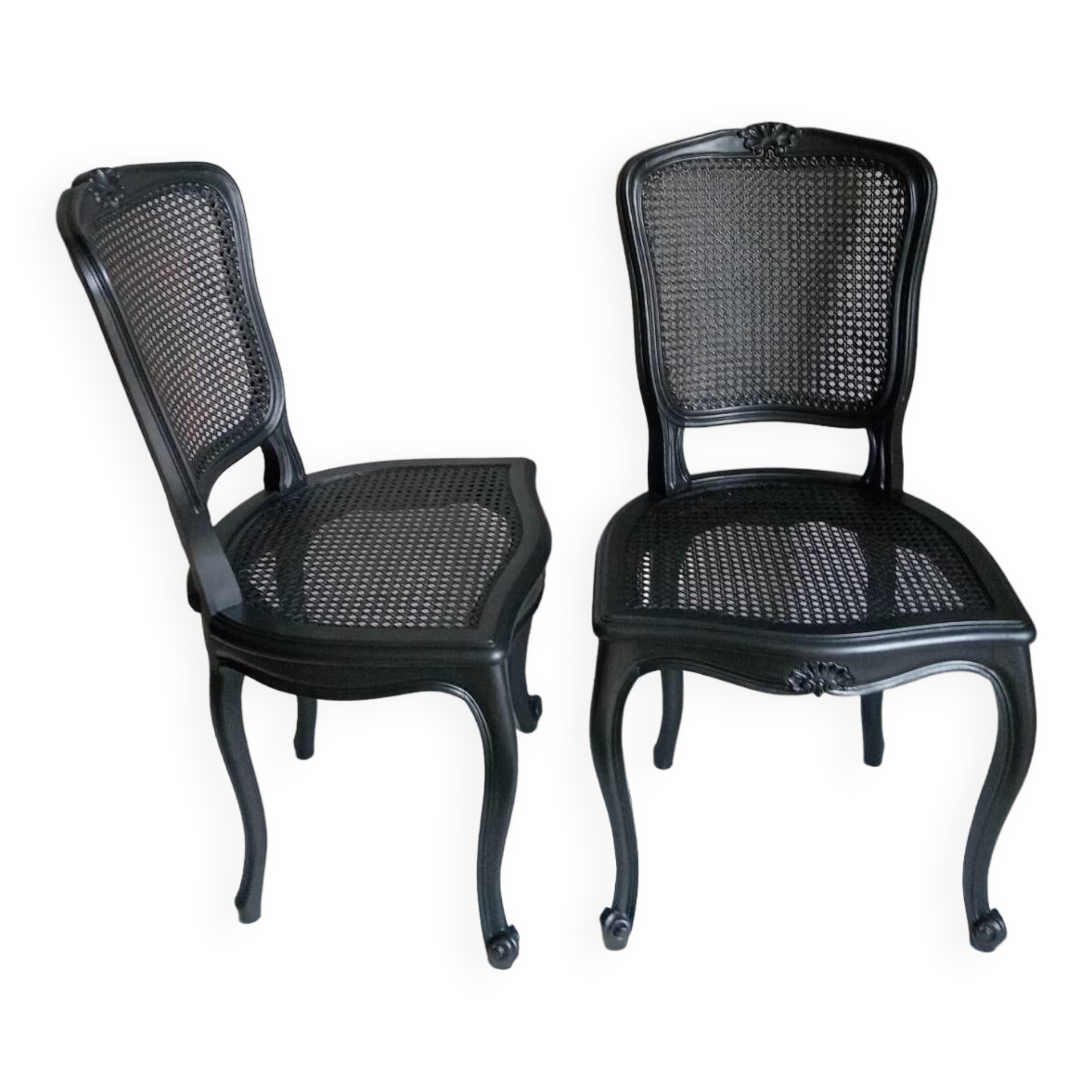 Pair of cane chairs