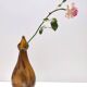 Vase expérimental en verre de Murano ambré, attribué à Anzolo Fuga, Italie