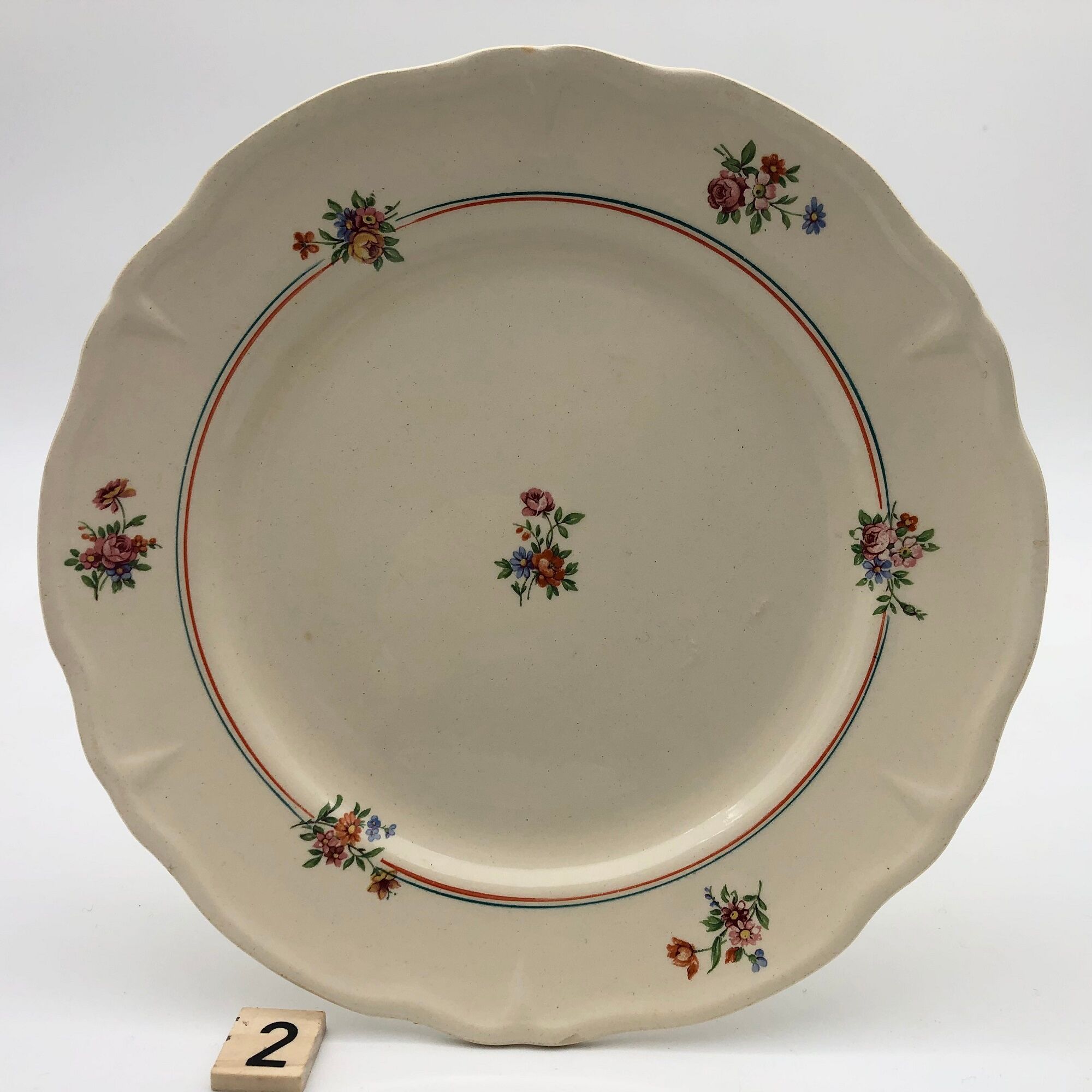 4 Dessert Plates "Moulin des Loups - Beauce model"