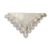 small placemat/handmade percale and lace handmade