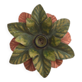 Metal flower wall light