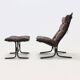 Siesta Lounge Chair and Ottoman by Ingmar Relling for Westnofa Norway 1960s