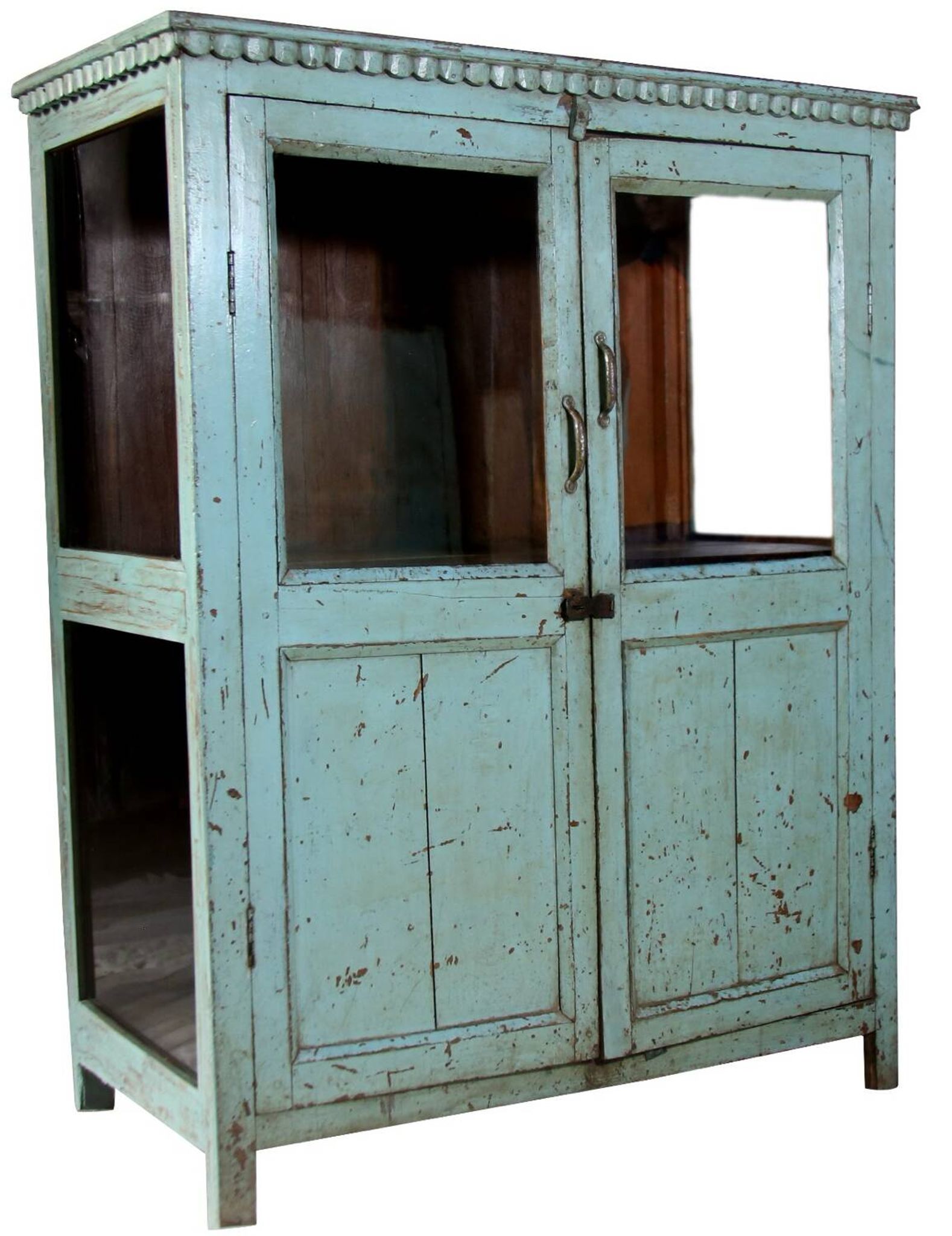 Vaisselier ancien en teck birman