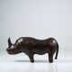 Rhinoceros Leather Footstool by Dimitri Omersa