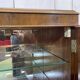 1950s English buffet bar in walnut and walnut burl.