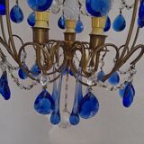 Vintage italian cage chandelier c1940