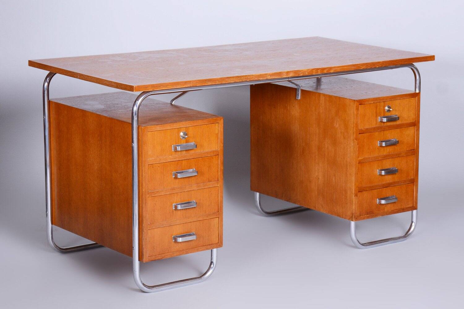 Bauhaus Writing Desk in Beech from Mücke-Melder, 1930s