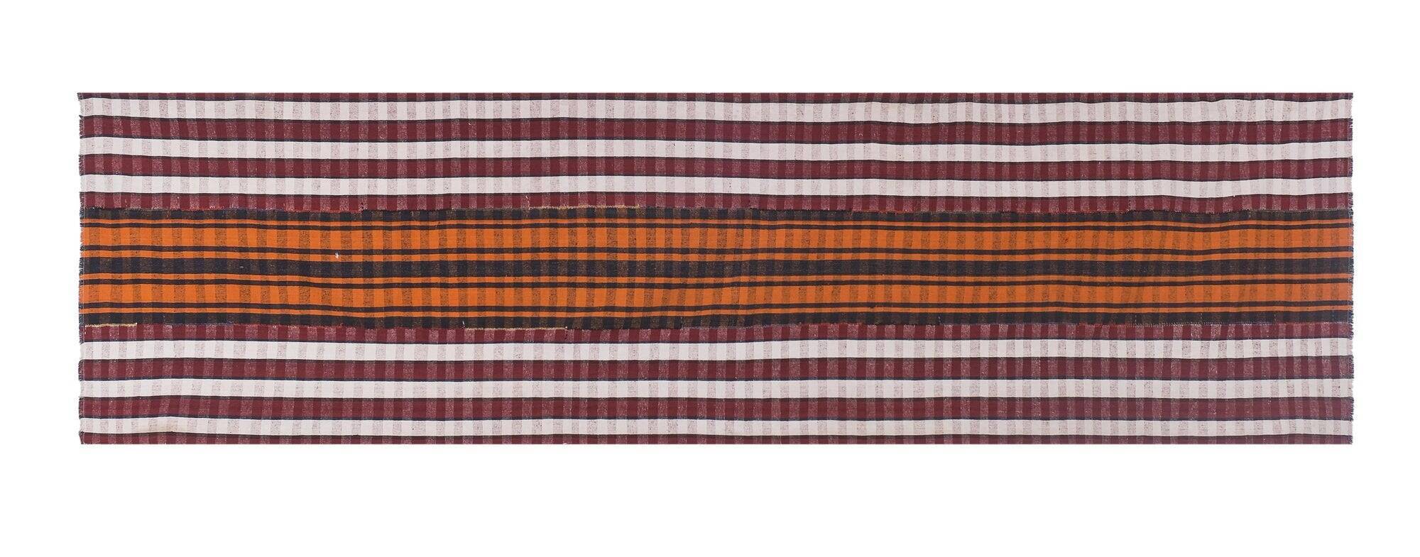 Vintage Turkish hallway rug 135x487 cm