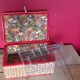 Sewing box rope and scoubidous 60s
