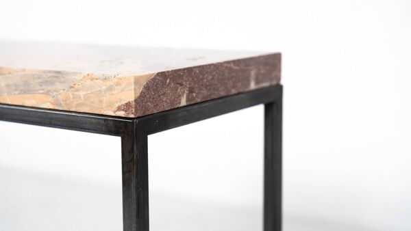 Console en marbre et métal