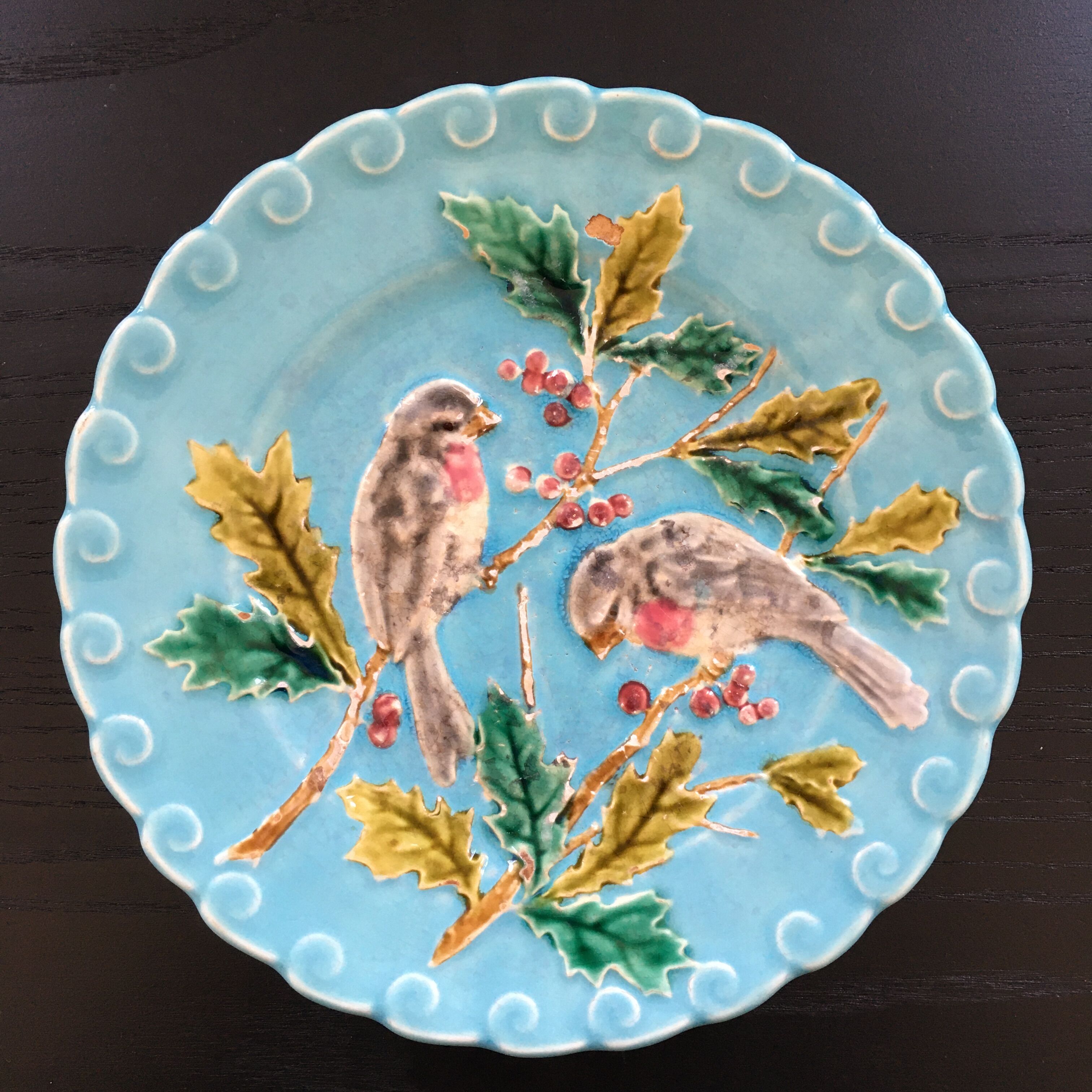 Pair of plates dabbling birds