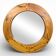 Wall mirror in pine by Uno Kristiansson, Sweden, 1960