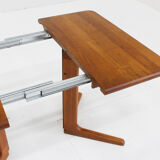 Vintage Danish extendable dining table teak 1960s