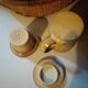 Vintage stoneware herbal tea cup