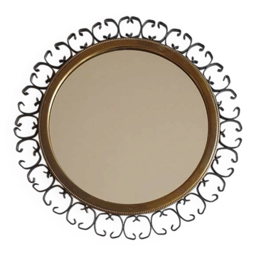 Miroir rosace vintage années 60