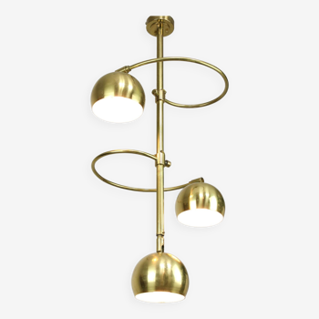 Vintage Italian Brass Ceiling Chandelier