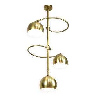 Vintage Italian Brass Ceiling Chandelier