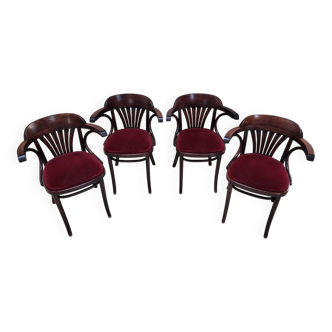 4 fauteuils bistrot bridge